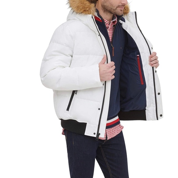 ❗️FINAL❗️ 🆕 Tommy Hilfiger Quilted Arctic Cloth Bomber 🔴🔴 - Picture 2 of 8